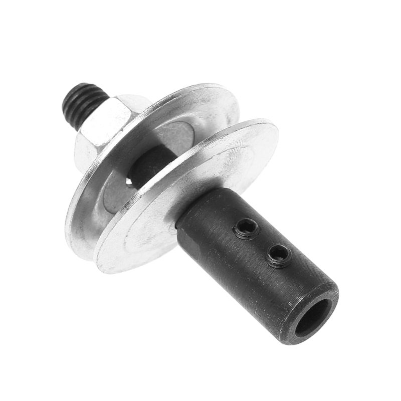 1 Set Steel 10mm Spindle Adapter For Grinding Polishing Shaft Motor Bench Grinder 8x12x62mm Black &amp; Silver