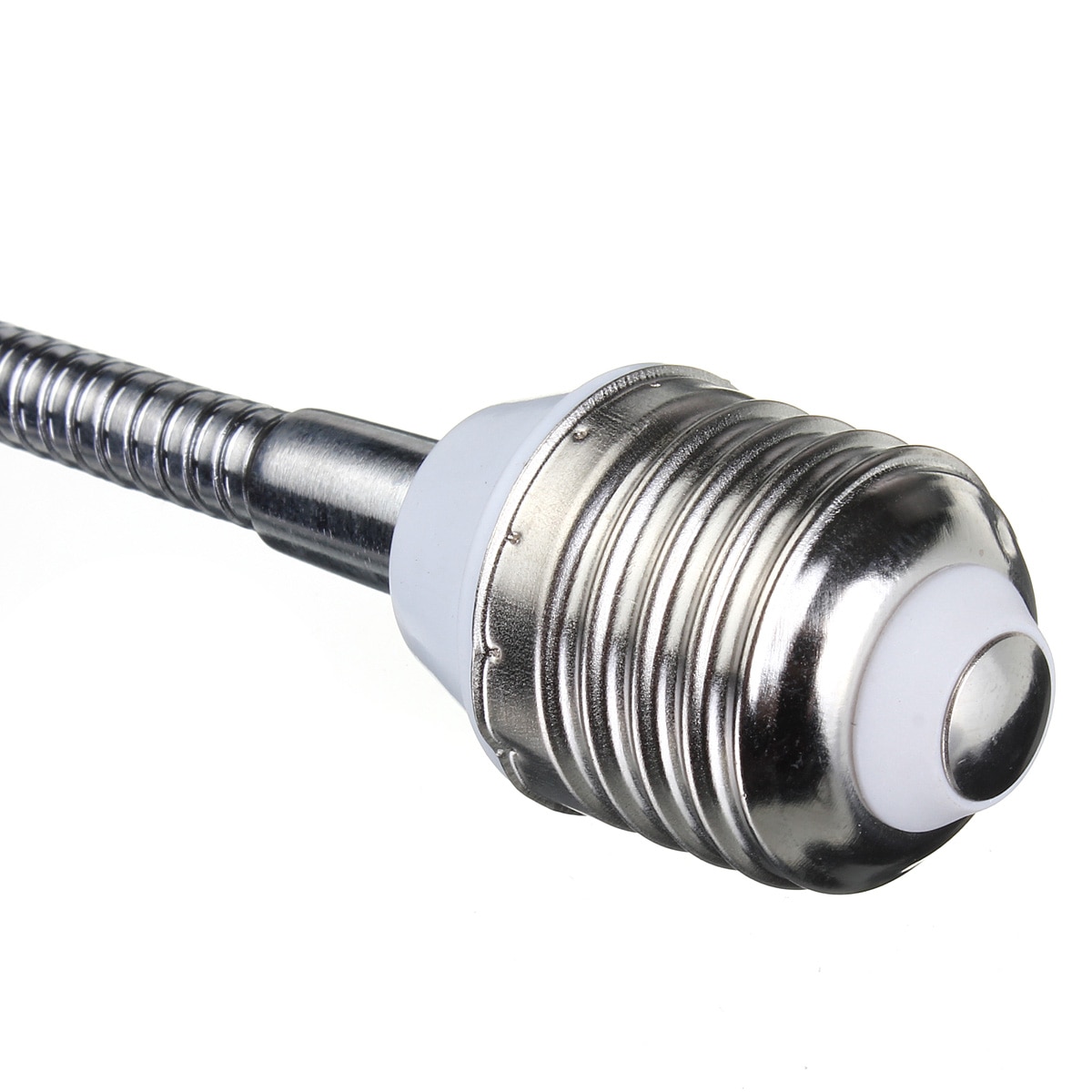 Hermoso E27 a E27 20CM extensión Flexible extensión LED Bombilla soporte portalámparas adaptador de casquillo de rosca convertidor