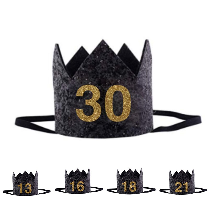 1 Pc freundlicher Neue Jahr Geburtstag Hütte Baby Geburtstag Kappe Mädchen Jungen Prinzessin Krone Erwachsene Stirnband Hairwear