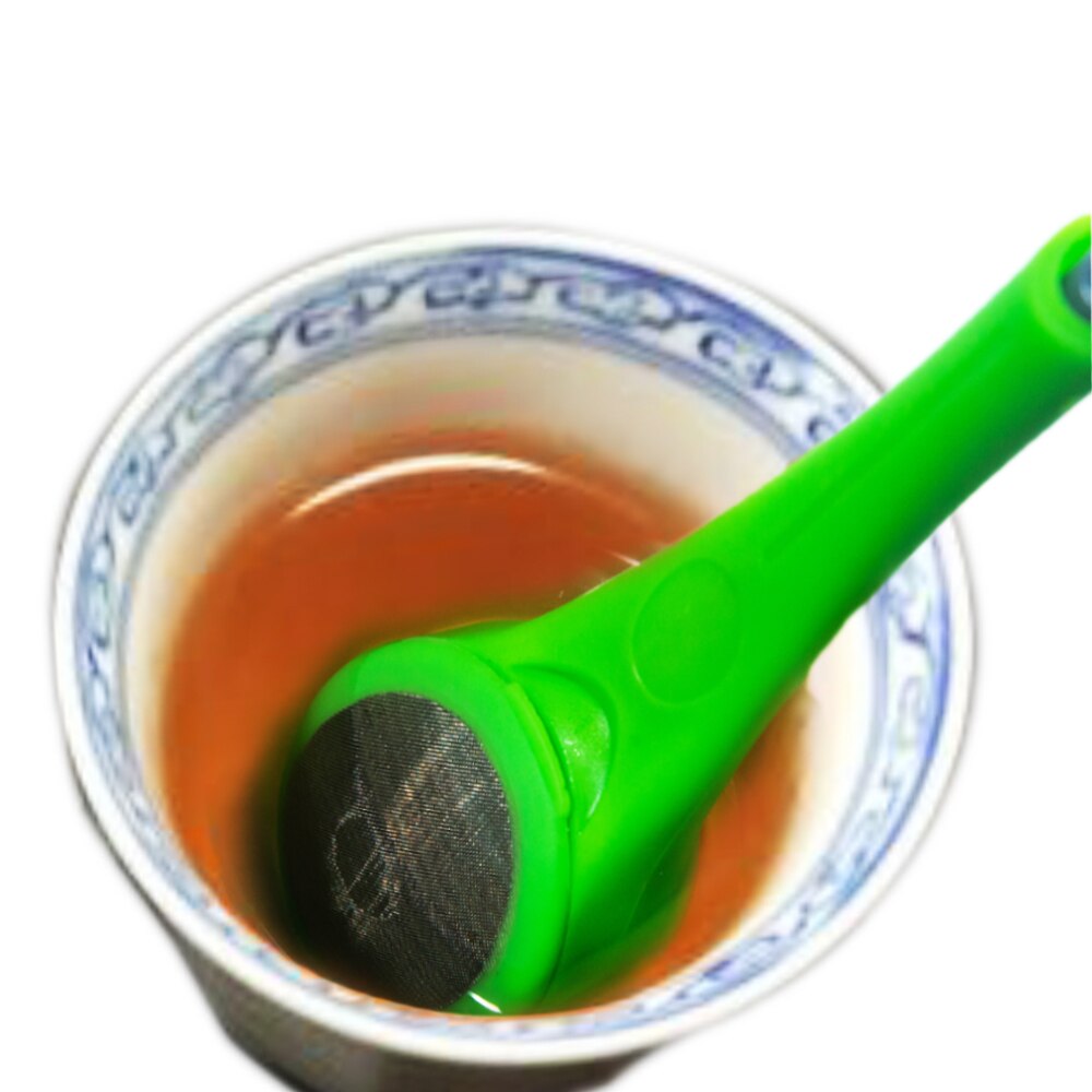 Tea Infuser Strainer Gadgets Plastic Built-in Plunger Intense Flavor Tea Bags Measure Swirl Steep for kitchen