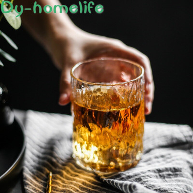 Japansk stil håndlavet trækorn blyfri høj borosilikatglas restaurant husholdning whisky vodka øl krus kaffekop