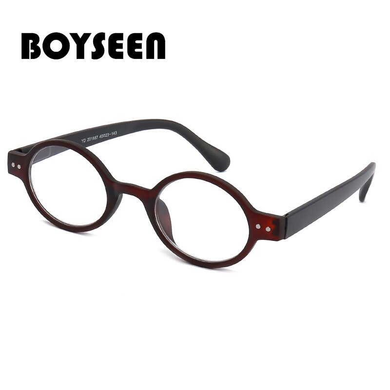 BOYSEEN-gafas de lectura retro con marco redondo, para personas de mediana edad y mayores, gafas de lectura de periódico con marco completo 201887