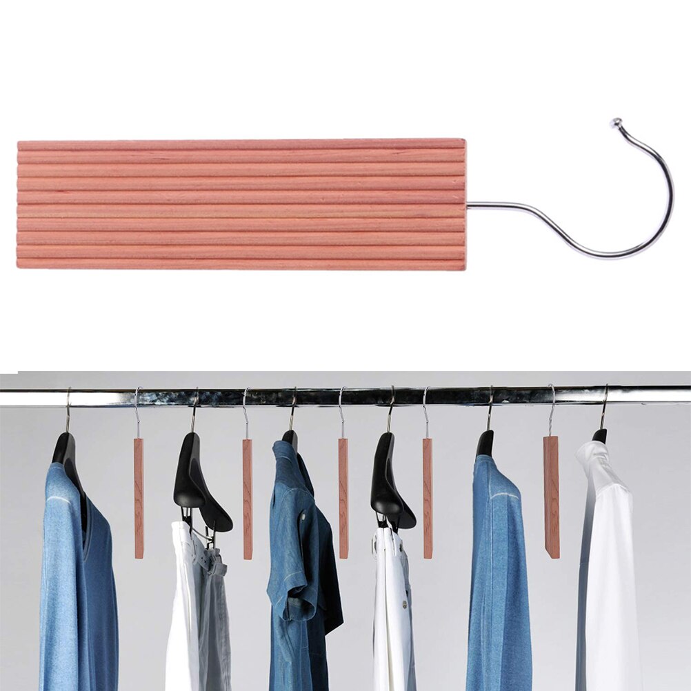 6Pcs Natural Cedar Hooks Moth Protection Cedar Hangers for Clothes Wardrobes Closets Cloakrooms Wardrobe Clothes Drawer