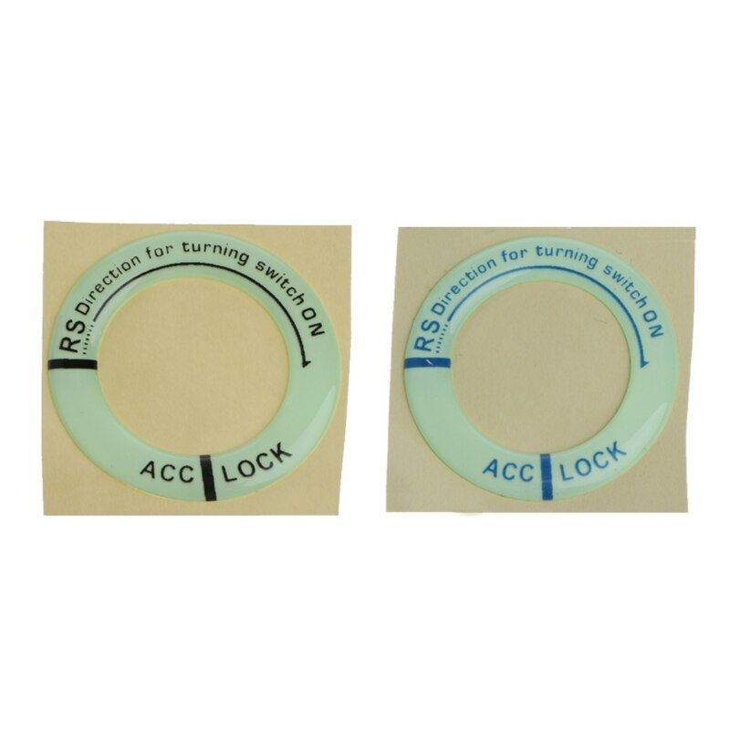 Pegatinas brillantes para coche, llaveros, agujeros, cubierta de interruptor de arranque lumínico, calcomanía para motocicleta, estilismo para coche