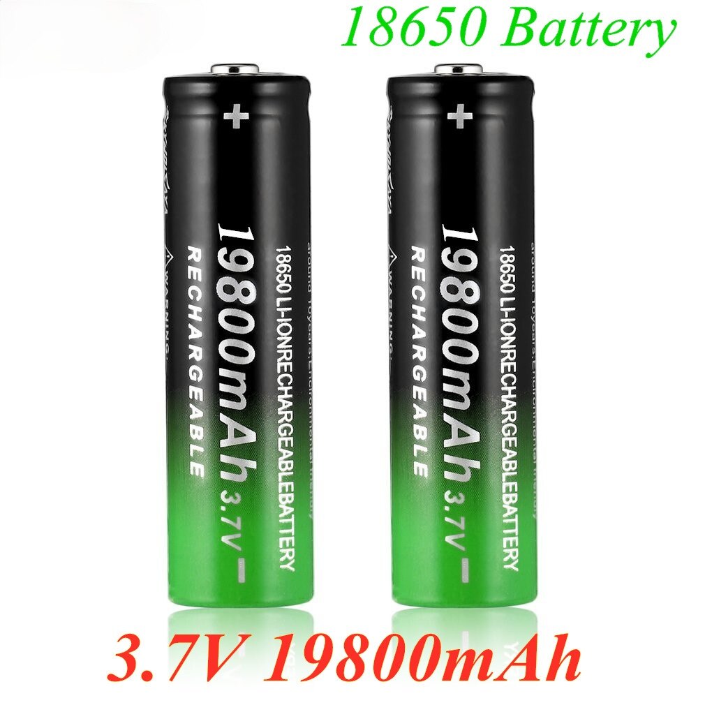 18650 battery 3,7V 19800 mAh batera recargable de Li-Ion para linterna LED Caliente Nueva de Alta Calidad