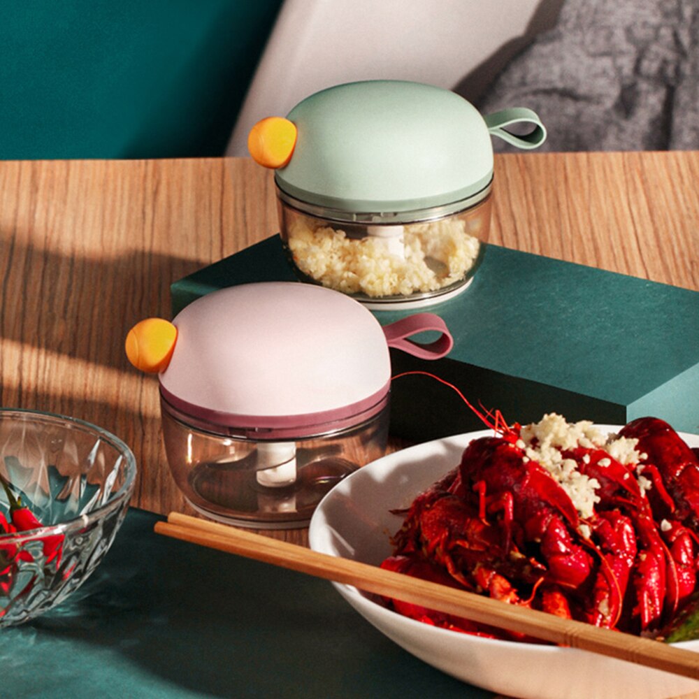 Multifunction Vegetable Chopper Garlic Cutter Hand Pull Food Cutter Fruit Twist Shredder Manual Meat Grinder Garlic Slicer