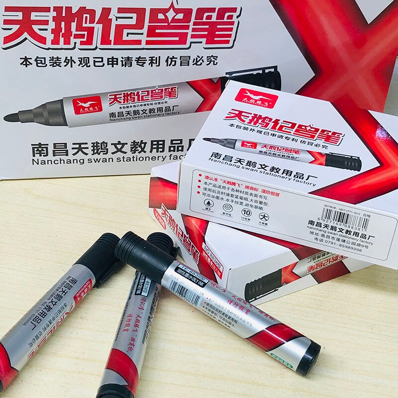 Bolígrafo de de cabeza grande 5/3/1 capaz de no desvanecer, trabajo de logística impermeable aceitoso para vidrio, cuero, madera, acero. Cartón, tela