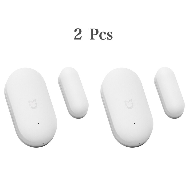 Xiaomi Smart Home Kit Mijia Gateway Door Window Human Body Sensor Temperature Humidity Sensor Wireless Switch Zigbee Wifi Socket: 2pcs Door Sensor