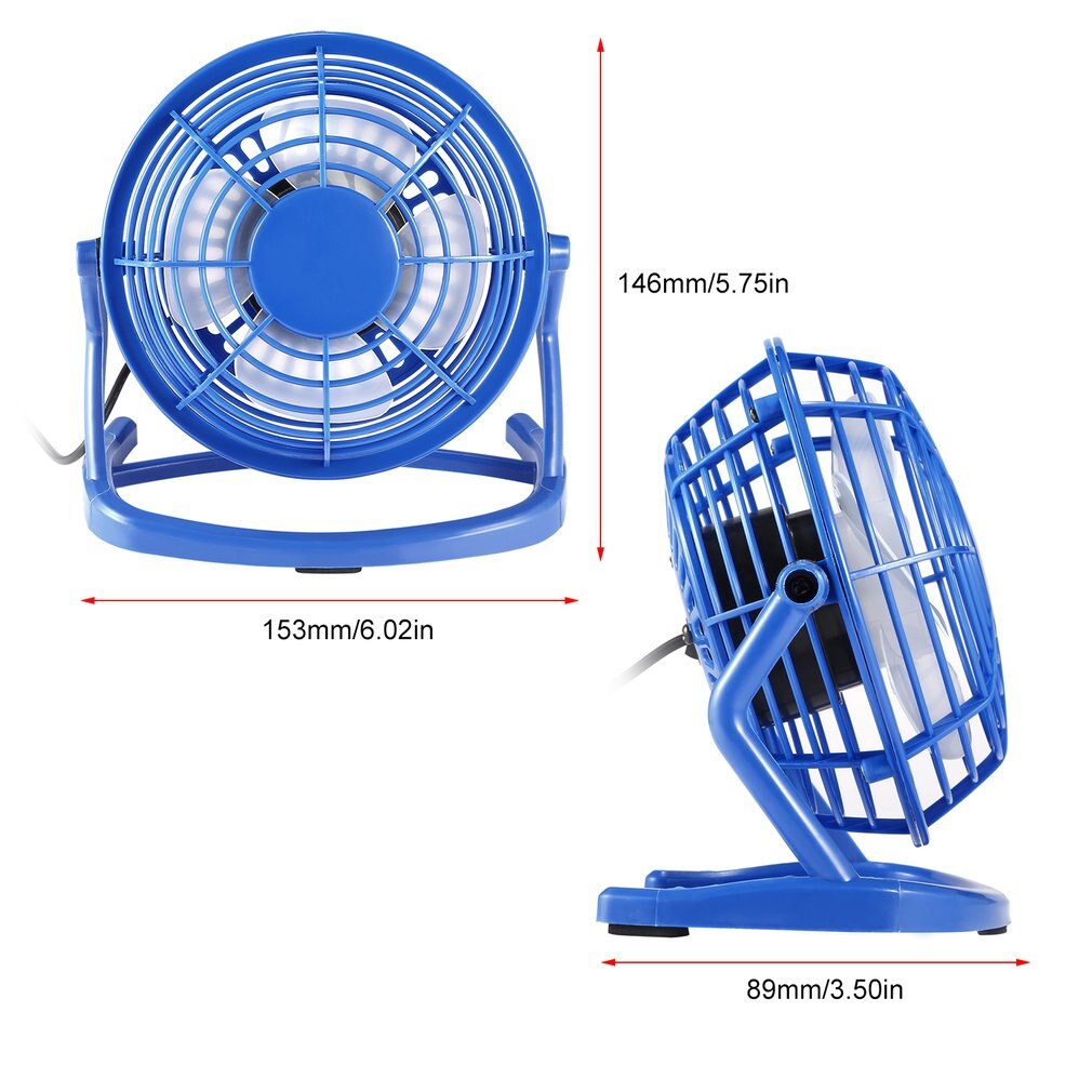 Draagbare Dc 5V Kleine Desk Usb 4 Blades Cooler Cooling Fan Usb Mini Fans Bediening Super Mute Stille Pc/Laptop/Notebook