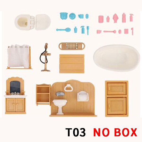 1:12 Dollhouse Miniature Furniture Toys Set DIY Forest Family Kids Girls Pretend Play Furniture Toys for Christmas Birthday: T03