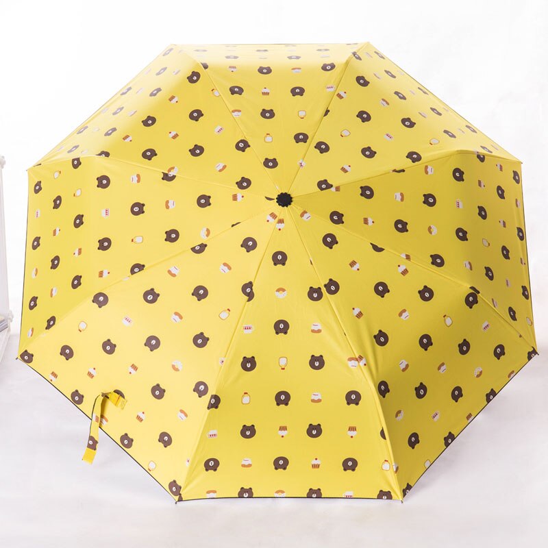 Geel Wind Art Paraplu Regen Vrouwen Vouwen Vouw Paraplu Kleine Winddicht Paraguas Chinese Luxe Paraplu Kind QZH396: Umbrella A