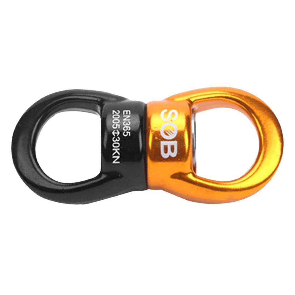 Safest Rotational Device Hanging Accessory（30KN）Swing Swivel Connector for Rock Climbing Mountaineering Rappelling Rescue