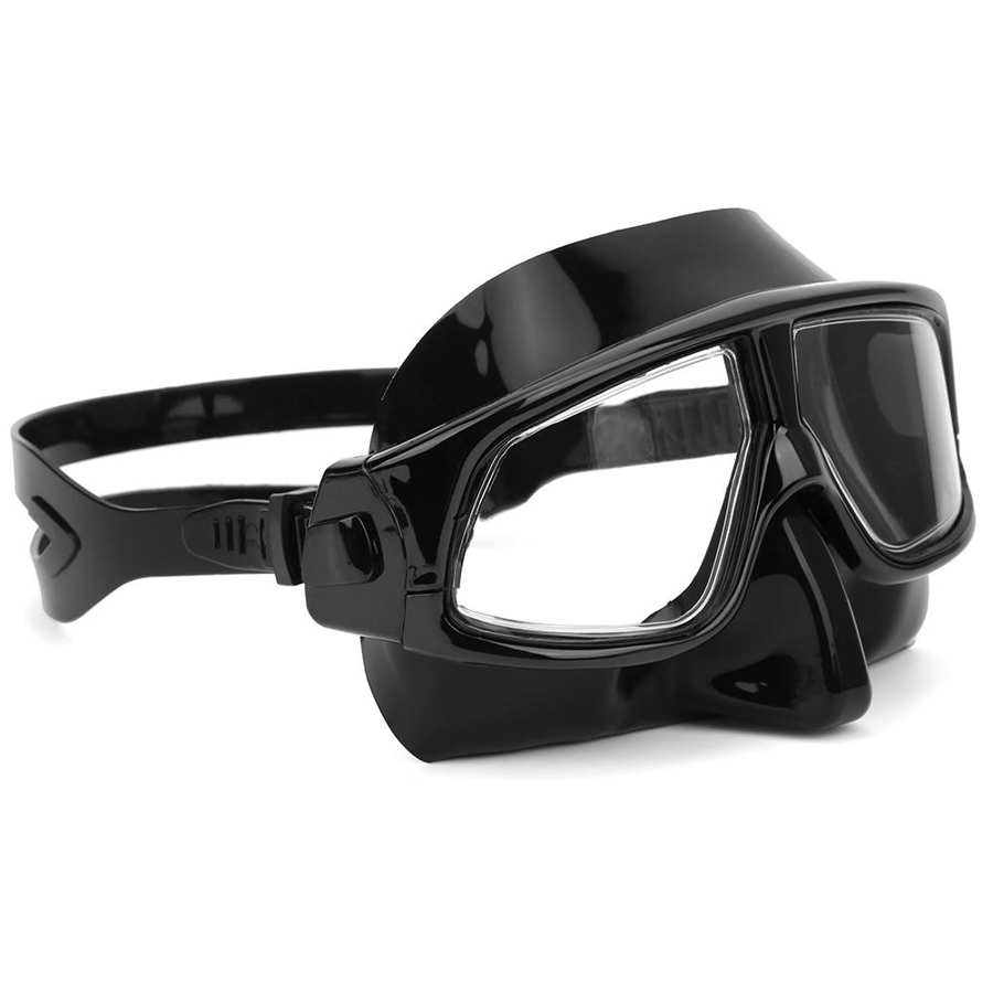 Professionele Duikbril Siliconen Duikbril Waterdichte Snorkelen Scuba Onderwater Anti-Fog Bril Duikuitrusting: Black