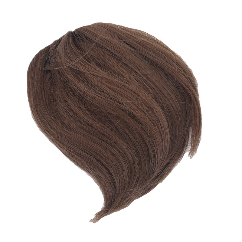 Women False Fringe Clip In Hair Bangs Fringe Hair Extensions Swept Full Synthetic Hair Extensions