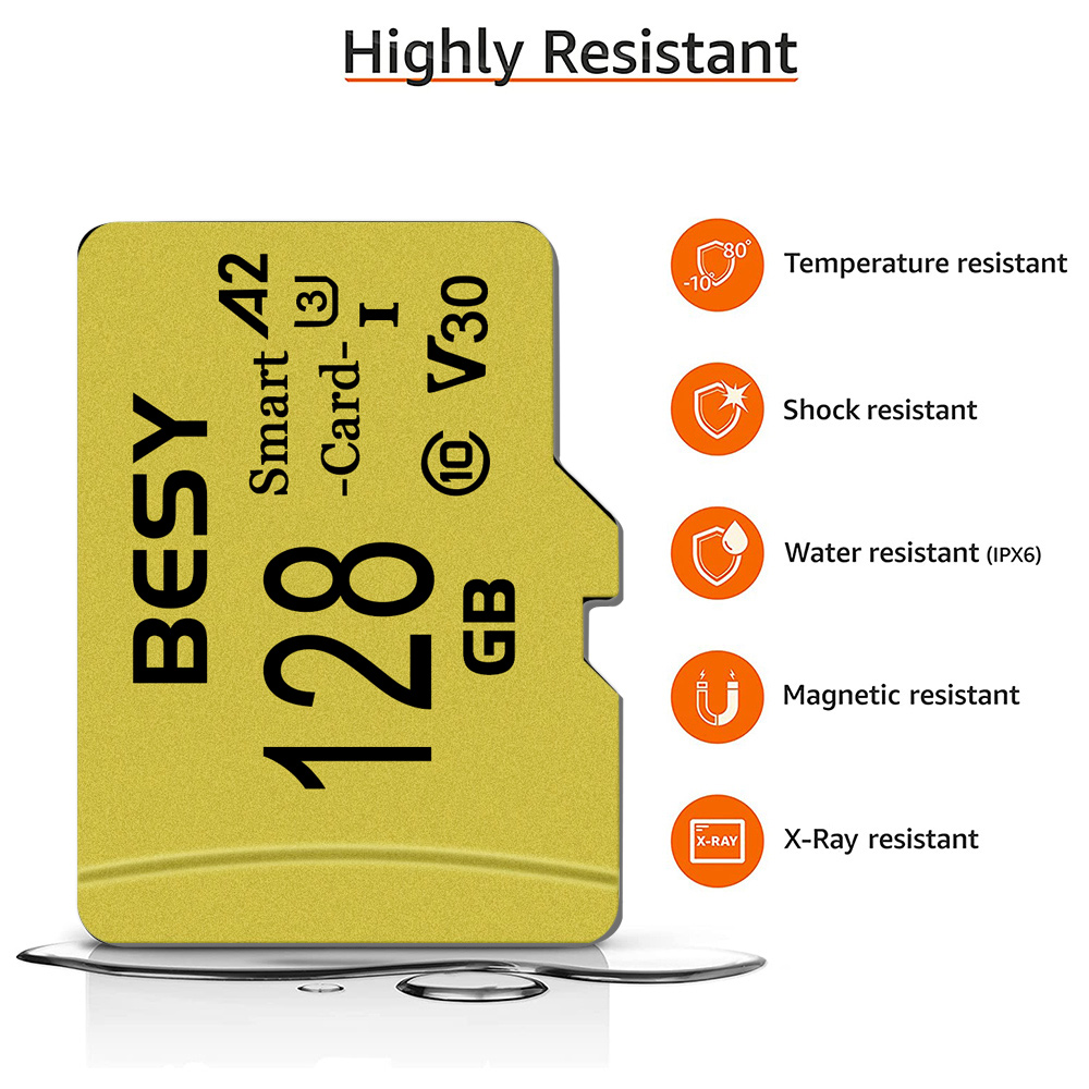 32GB/64GB/128GB/256GB Micro Memory SD TF Card UHS-I High Speed Card for Smartphone, Tablet, Action Camera
