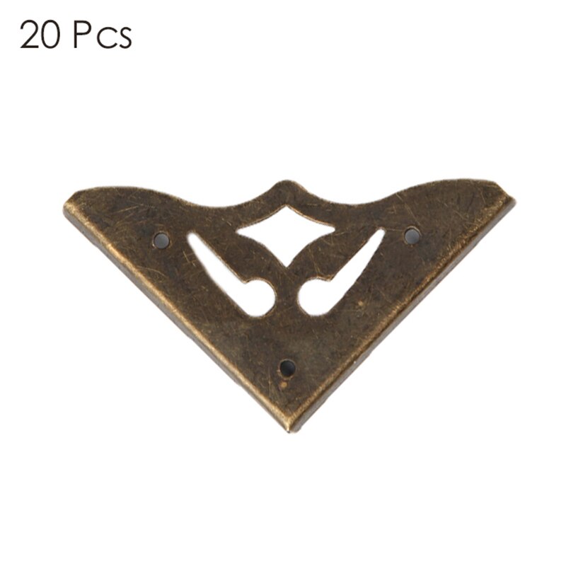 20/30 stk møbler metal craftantique bronze smykkeskrin hjørne fod træetui hjørne beskytter dekorativt hjørne 35mm: G307310