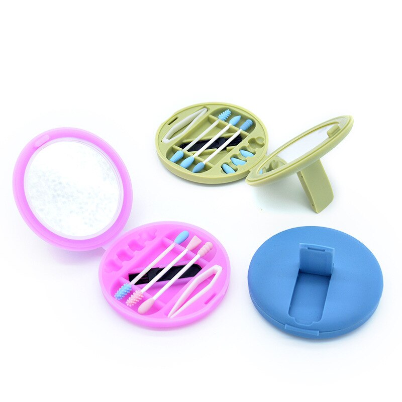 Silicone q-tip écouvillons ensemble coton-tige réutilisable nettoyage des oreilles Silicone lavable maquillage écouvillons bâtons doux Flexible maquillage outils Kit