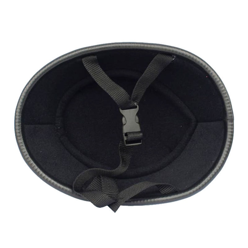 Matte Black Motorcycle Half Helm Schedel Cap Low Profile Voor Chopper