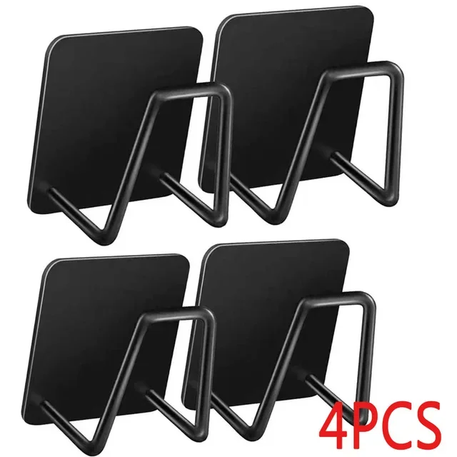 Porte-Éponge Auto-Adhésif en Acier Inoxydable pour Évier de Cuisine, Accessoire de vaccage,rangement cuisine,cuisine rangement organisation,rangement sous evier,accessoire salle de bain,kitchen accessories: Bourgogne