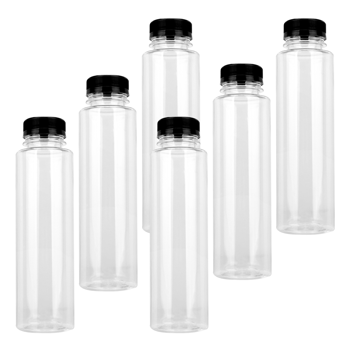 6pcs Drinks Bottle Chic Empty Jar Bottle Storage Container Beverage Bottle