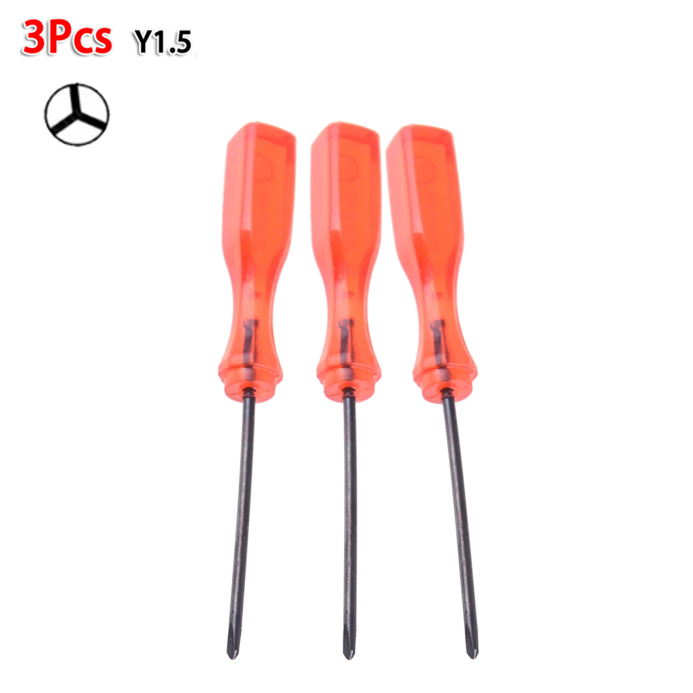 3Pcs 108mm Precision Screwdriver Y-Tip 1.5/2.5mm Head Tri-Wing For Wii GBA DS Lite NDSL Game Devices Repairing Manual Tools: Red