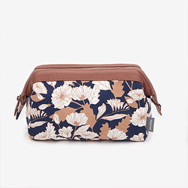 Sample Cosmetic Bag Women Waterproof Flamingo Makeup Bags Travel Organizer Toiletry Kits Portable Makeup Bags Beautician: brown