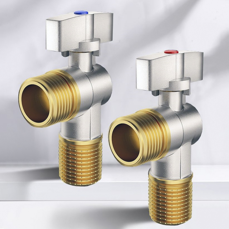 Brass and cold water inlet ball valve G1/2" bathroom kitchen sink stop valve toilet connection water pressure regulator