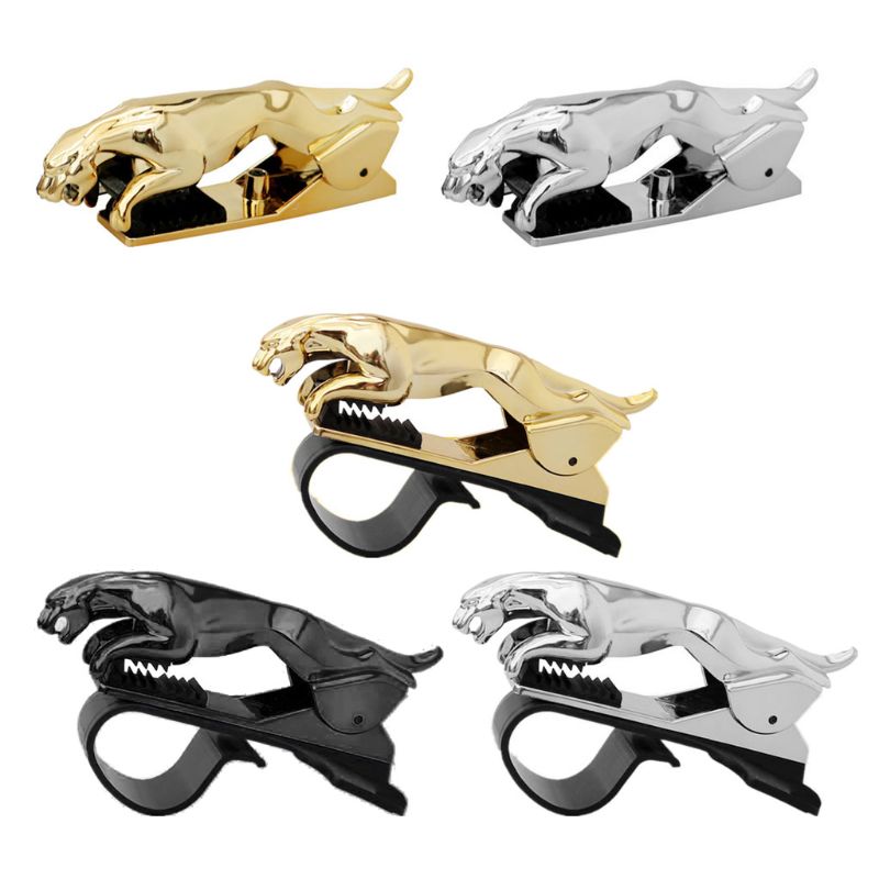 Support de fixation de tableau de bord de voiture support pour téléphone forme léopard support de support GPS réglable