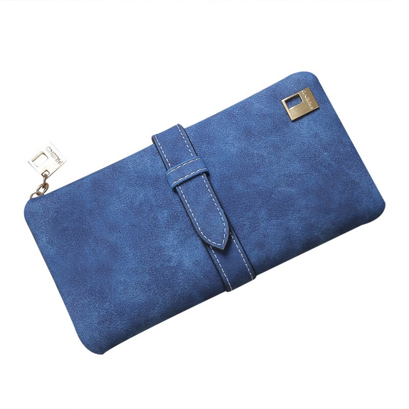 Dames rits multi-kaart positie leren kaart telefoon munt houder organizer lange trekkoord portemonnee matte portemonnees