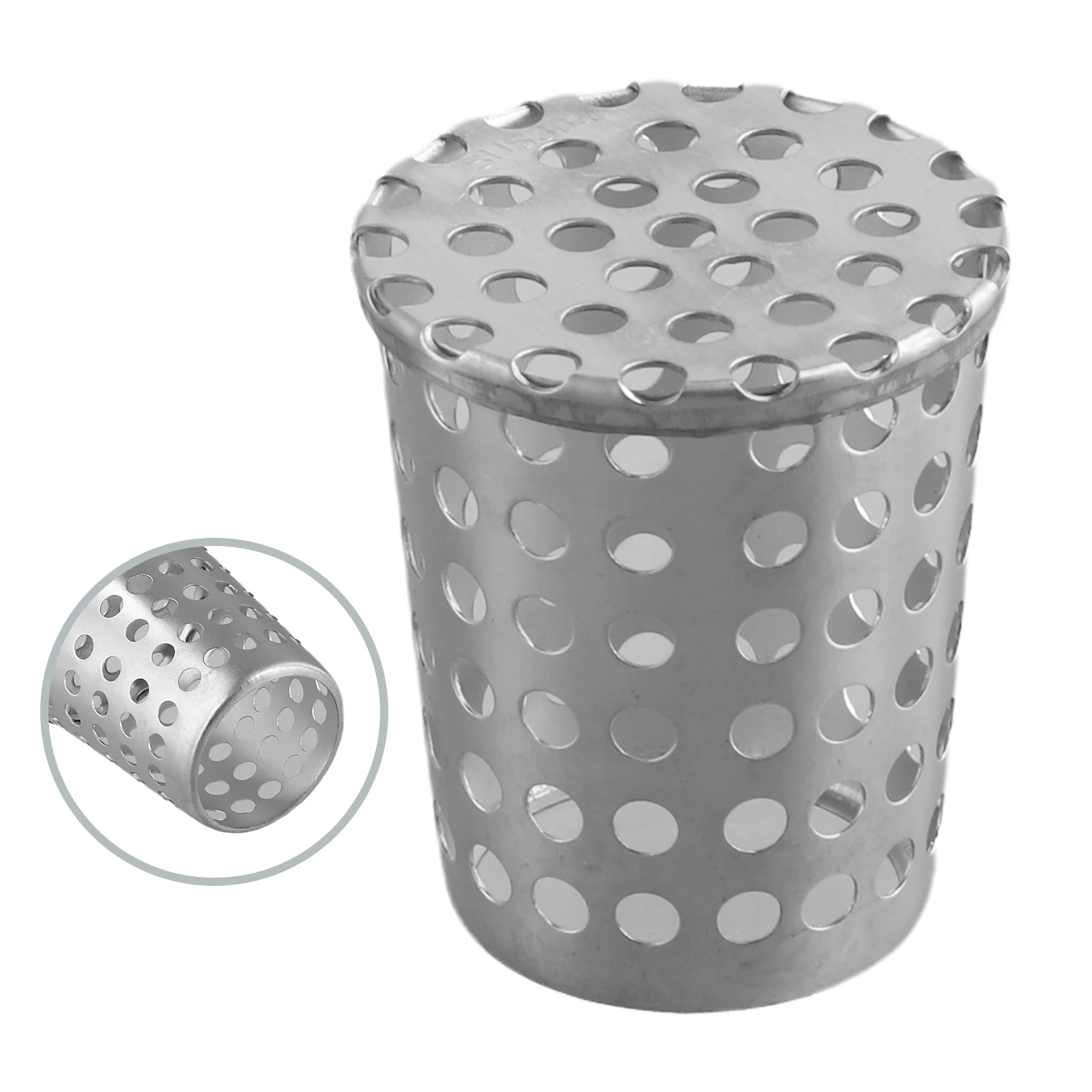 Drainage Cover Floor Drain Wall Insert Anti-blocking For Rooftop Balcony Outdoor Rain Bucket 50-200mm Practical