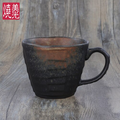 Sort kaffekop latteglas genanvendelig japansk kaffekop vintage miljøvenlig taza para cafe rejse kop  bd50mk: Stil 5