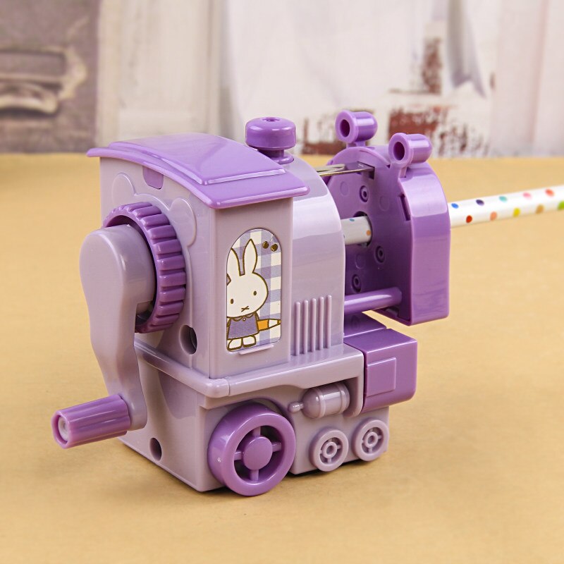 2017new cute locomotive mechanical pencil sharpener kids school stationery pencil sharpener