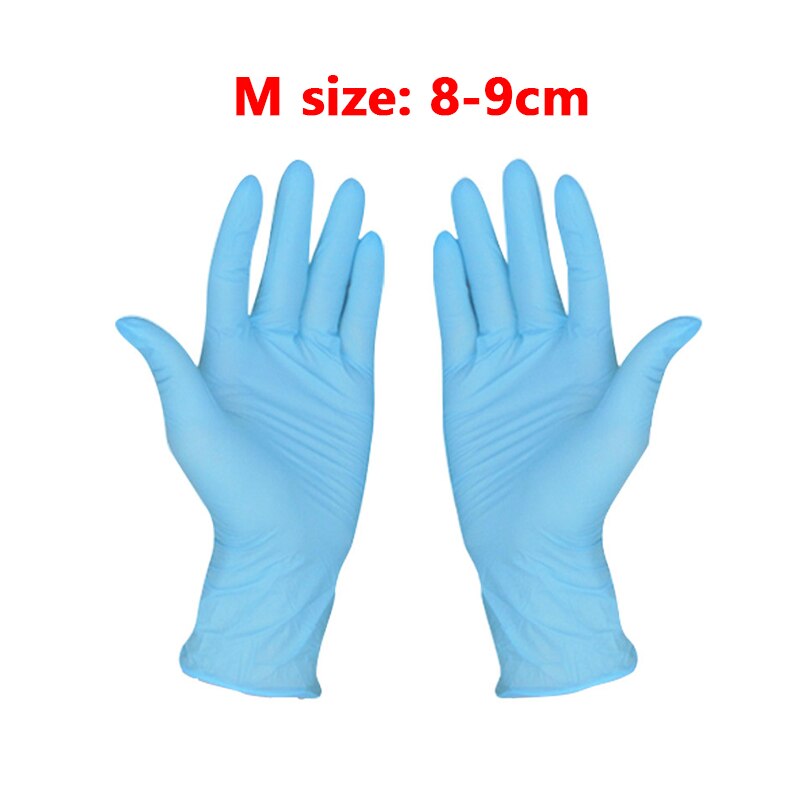 Guantes de protección desechables de nitrilo, 100 Uds., resistentes al agua, guantes mecánicos de seguridad para uso doméstico en el trabajo, de laboratorio