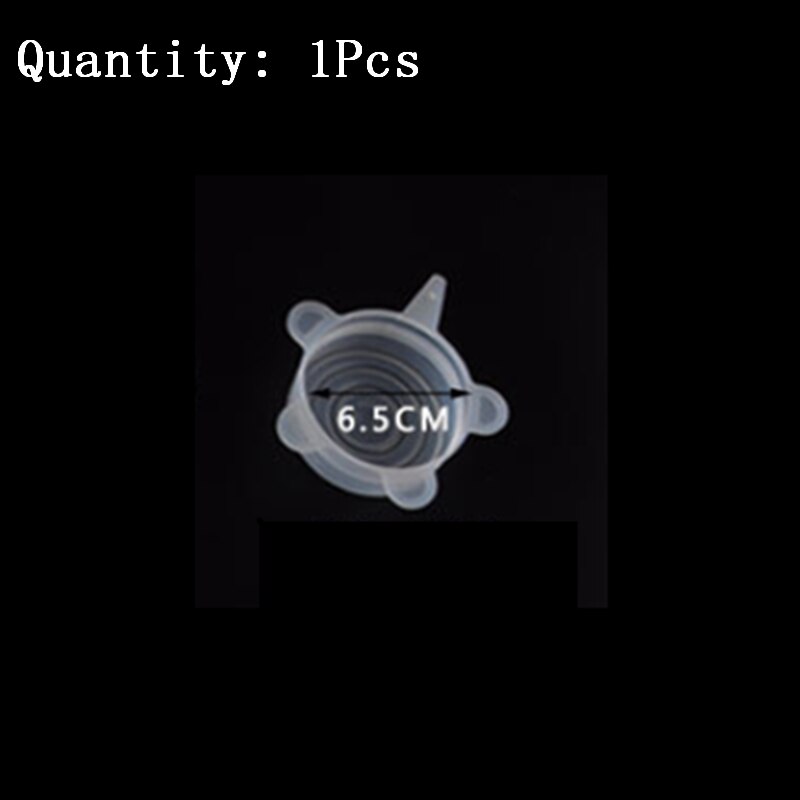 Keuken siliconen rekdeksels universele deksel siliconen kom pot deksel siliconen deksel pan koken voedsel vers deksel magnetron deksel: 6.5cm witte