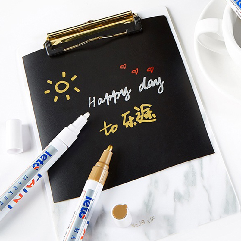 Guangna Waterproof Paint Pen Touch Up Paint Pen Industrial Marking Signature Pen Colored Paint Pen Diy Multi-Color Paint Pen