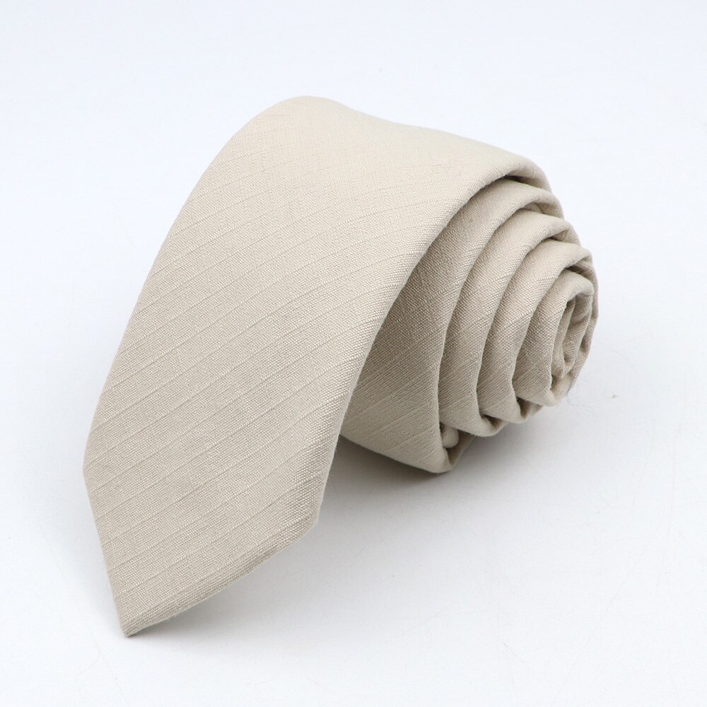 Ties for Men Cotton Linen Narrow Tie Skinny Cravat Neckties Men Party Skinny Tie Casual Neck Ties Neckwear Accessoried: 7