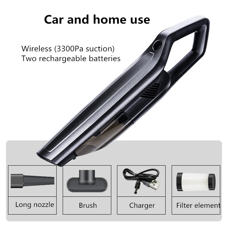 12V Car Vacum Cleaner Vacuum Odkurzacz Bezprzewodowy Handheld Aspirateur Voiture For Home Aspirador Coche Wireless Aspirapolvere: Wireless