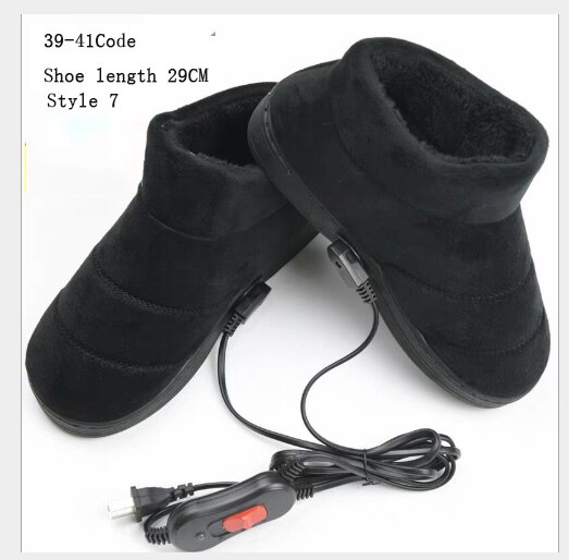 Elektrische Heizung Schuhe Elektrische Hausschuhe Baumwolle Fuß Wärmer Temperatur Einstellung Wiederaufladbare: Style 7