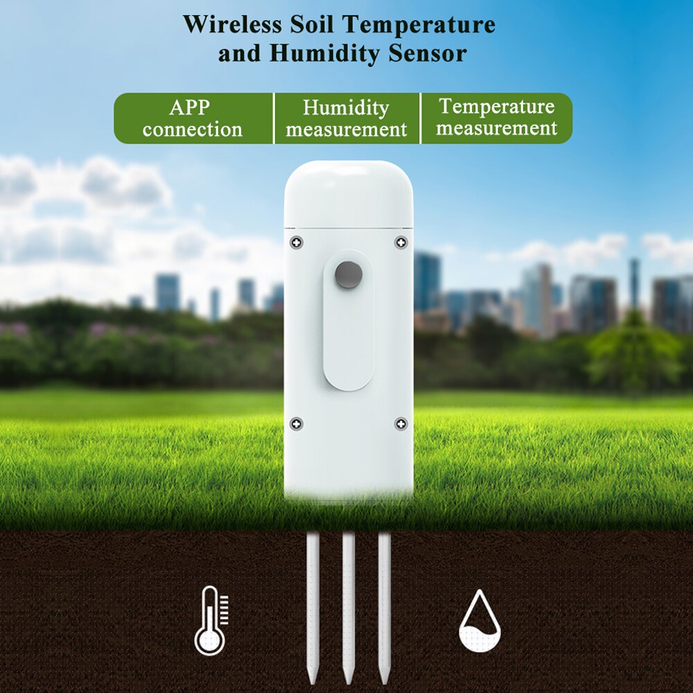 Tuya Zigbee – humidimètre Intelligent sans fil, testeur de température et d'humidité du sol, moniteur de plante, détecteur IP67 pour la plantation de jardin