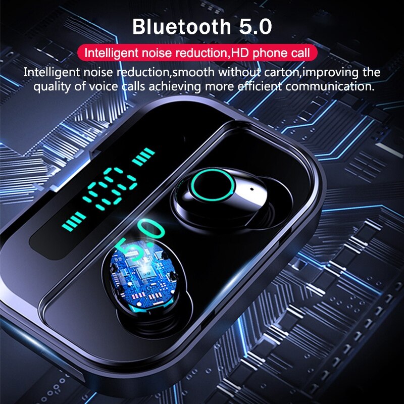 M7 Tws Bluetooth 5.0 Oortelefoon Stereo Draadloze Earbus Mini Hifi Sound Sport Koptelefoon Handsfree Gaming Headset Met Microfoon
