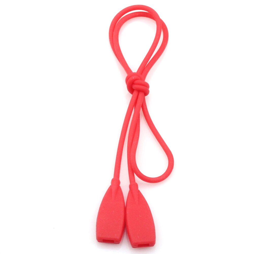 1 Pc Elastische Siliconen Brillen Bandjes Zonnebril Keten Sport Anti-Slip String Bril Touwen Band Koord Holde: Red flat Head