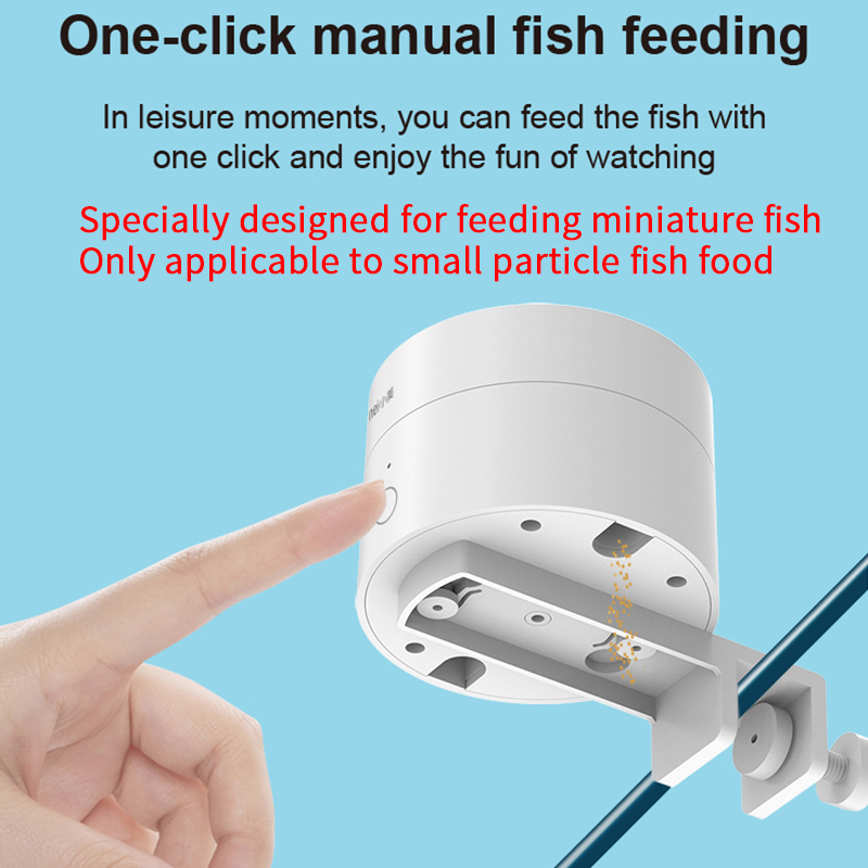 Automatyczny karmnik dla ryb WiFi z timerem, inteligentny automat robić karmienia małych akwariów.