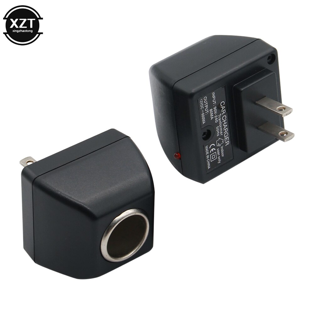 AC Adapter Mit Auto Buchse Auto Ladegerät EU Stecker 220V AC Zu 12V DC Verwenden Für Auto Elektronische geräte Verwenden Zu Hause