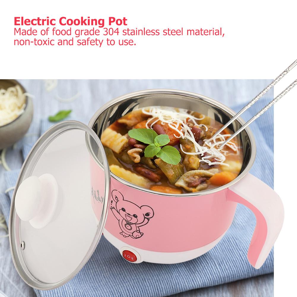 110V 1.8L Mini Rice Cooker Electric Cooking Pot Rapid Noodles Cooker US Plug Portable Travel Electric Rice Cooker
