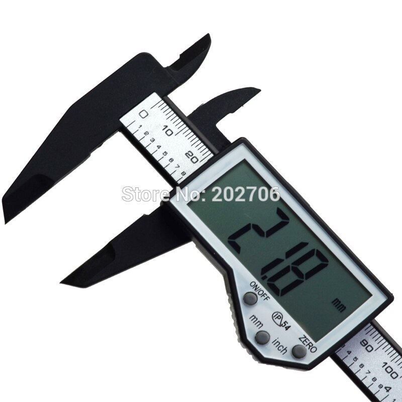 150mm 6 inch LCD Digital Electronic Carbon Fiber Vernier Caliper Gauge Micrometer Measuring Tool Ruler Digital Calipers