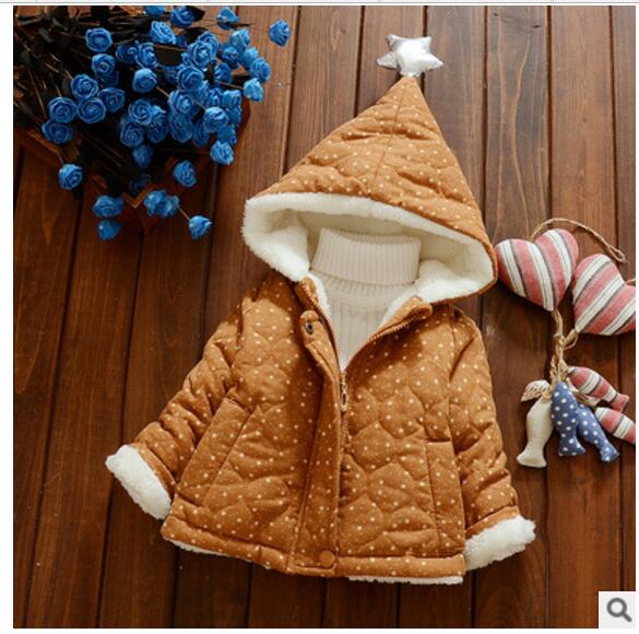 Composite plus velvet jacket baby suit Korean winter men and wool cotton jacket Warm for 0-2 years old b: Orange / 6M