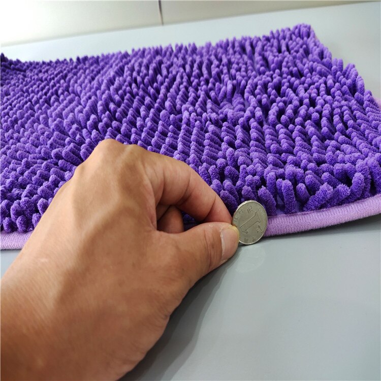 2 st/set tjock chenillematta entrédörr badrum anti-halkmatta kök toalett absorberande badrumsmatta chenille golvmatta