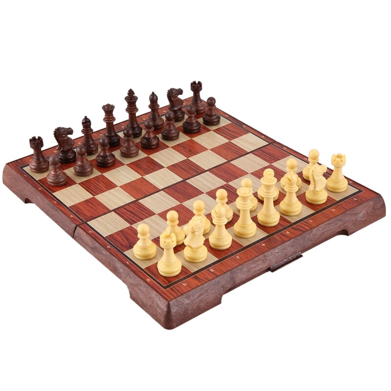 Magnetic Board Tournament Travel Portable Chess Set Chess Folded Board International Magnetic Chess Set Playing