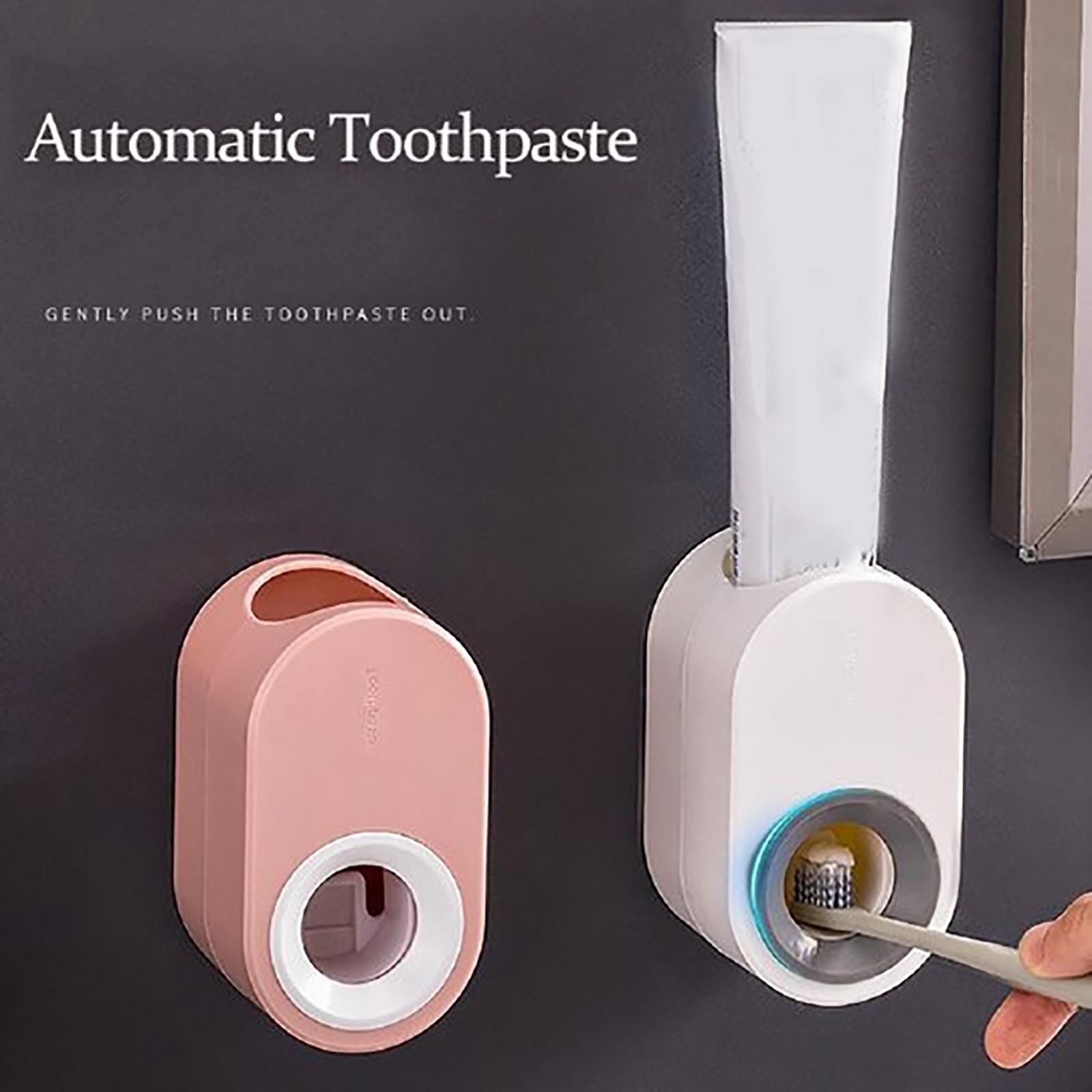 Wandmontage Automatische Tandpasta Dispenser Badkamer Accessoires Muur Opknoping Lui Squeeze Tandpasta Houder Badkamer Gereedschap