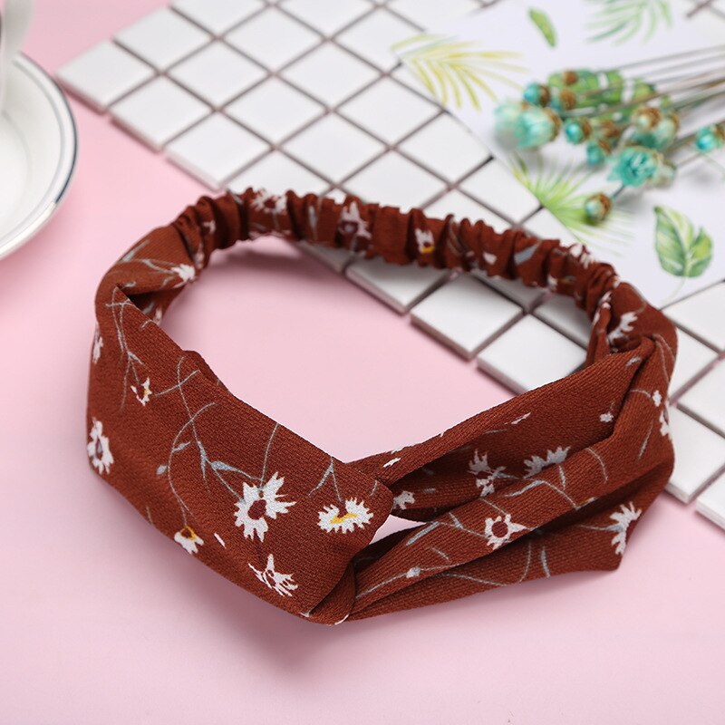 Blomst hårtilbehør dame pannebånd mor boho mamma turban hårbånd hodebånd for kvinner søte tilbehør jenter